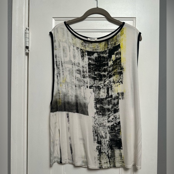 Helmut Lang Graphic Print sleeveless shirt size Large - Picture 1 of 9